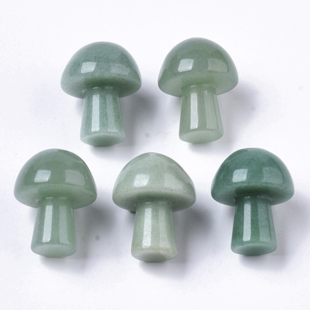 1pc Natural Green Aventurine GuaSha Stone Gua Sha Scraping Massage Tool for SPA Relaxing Meditation Massage Undyed Mushroom Shaped 21x16mm