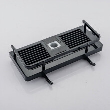 Bathroom rod shower storage shelf rack holder organizer with hooks hanging basket shelves for toilet bathroom accessories