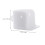 White 10 PCS Extendable Curtain Rod Double Rods Base for Tube Bracket Both Ends 3