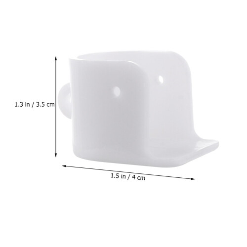 White 10 PCS Extendable Curtain Rod Double Rods Base for Tube Bracket Both Ends 2