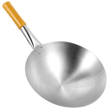 Household Frying Wok Pan Convenient Vegetable Fry Wok Stainless Steel Frying Wok