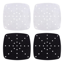Yongwei Non-Stick Mat 4pcs Air Fryer Mats Steamer Airfryer Liners Heat Resistance Cloth Baking Mats Steamer Patches