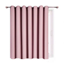 SAMIMPORT-2011 Kids Light Pink Solid Print Grommet Blackout Kitchen Curtain Panels, 100” x 84”