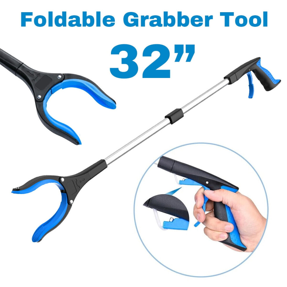 32 Inch Extra Long Handle Pickup Tool - Heavy Duty Grabber Reacher Tool for Seniors