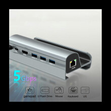 FOR Dock Station TV Base Stand Hub Holder Docking USB C to RJ45 Ethernet -Compatible USB3.0 Type-C Charger