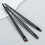 3pcs Makeup Brushes Eyeshadow Eyeliner Eyebrow Makeup - Black Black 3