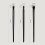 3pcs Makeup Brushes Eyeshadow Eyeliner Eyebrow Makeup - Black Black 2