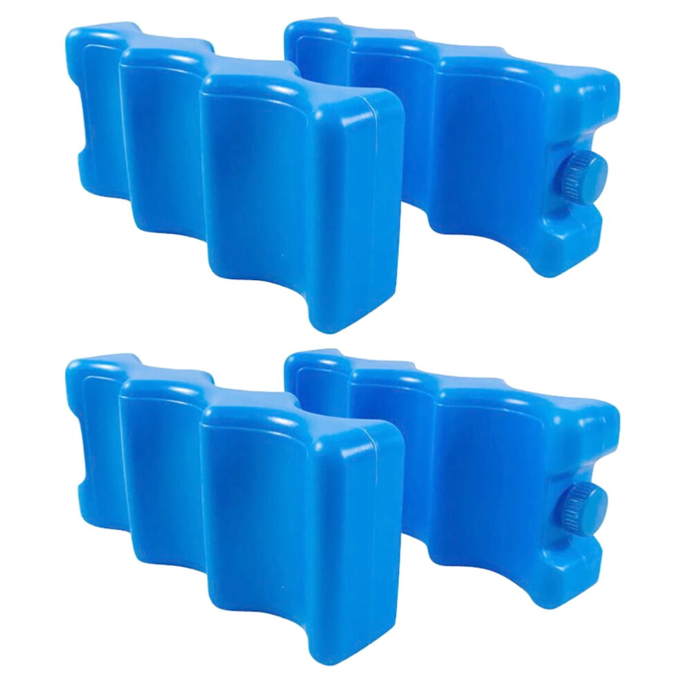 4pcs Wave Pattern Breast Milk Storage Containers Fresh Keeping Ice Packs