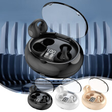 Jacenvly New Headphones Wired Bluetooth 5.3 Wireless Earphones with Clip, Hifi Sound, HD Calls & Long Battery Life