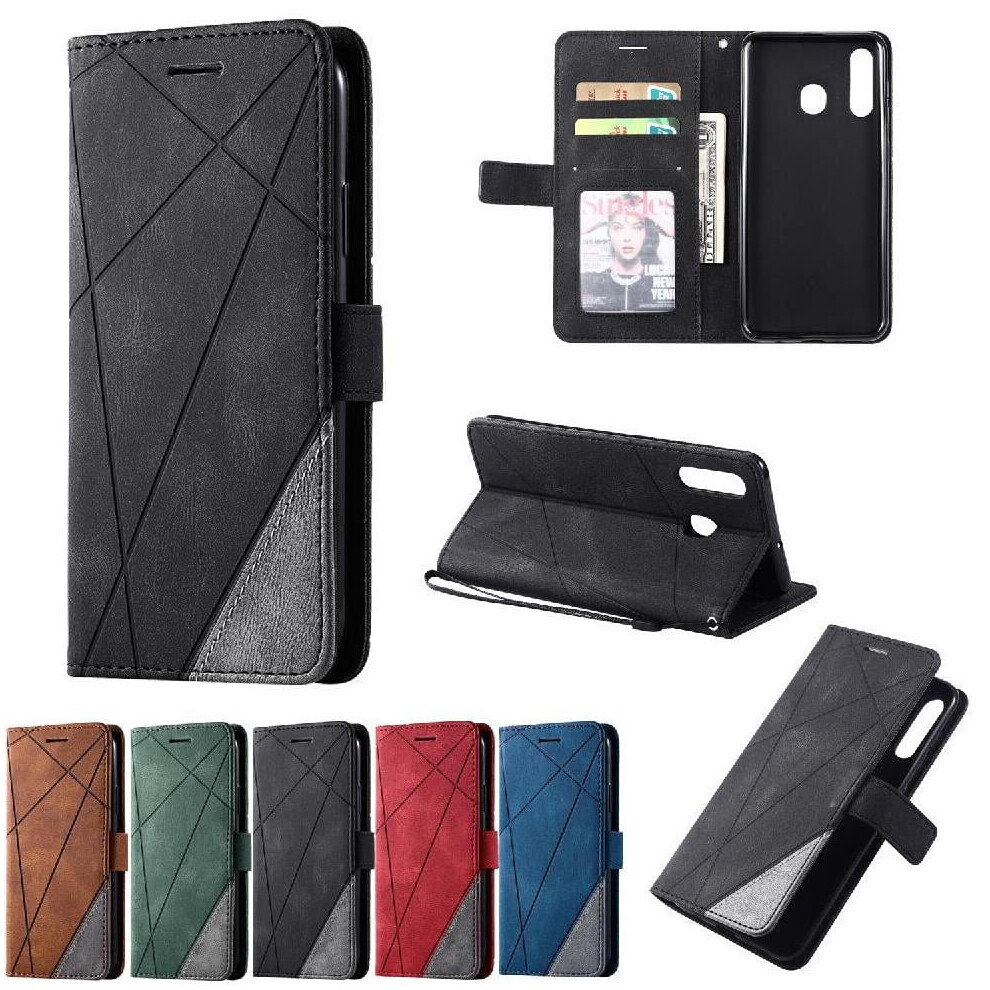 Case For Compatible With Samsung Galaxy A20 Card Holder Kickstand Pu Leather Shockproof Magnetic Wallet Flip Folio 9418476320156
