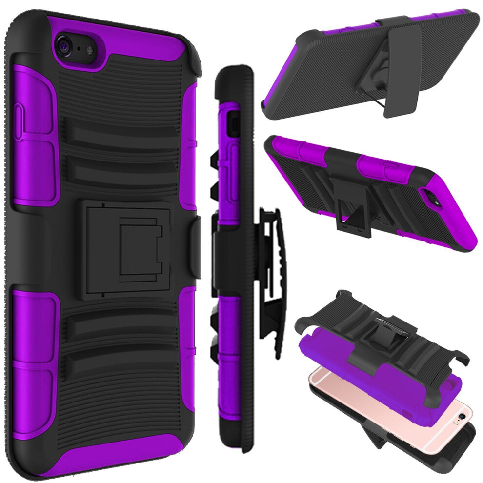 Compatible With Iphone 6 Plus Case, Compatible With Iphone 6S Plus Case, Hoplite Series Shock Absorbing Belt Clip Kickstand Case 9418476319990