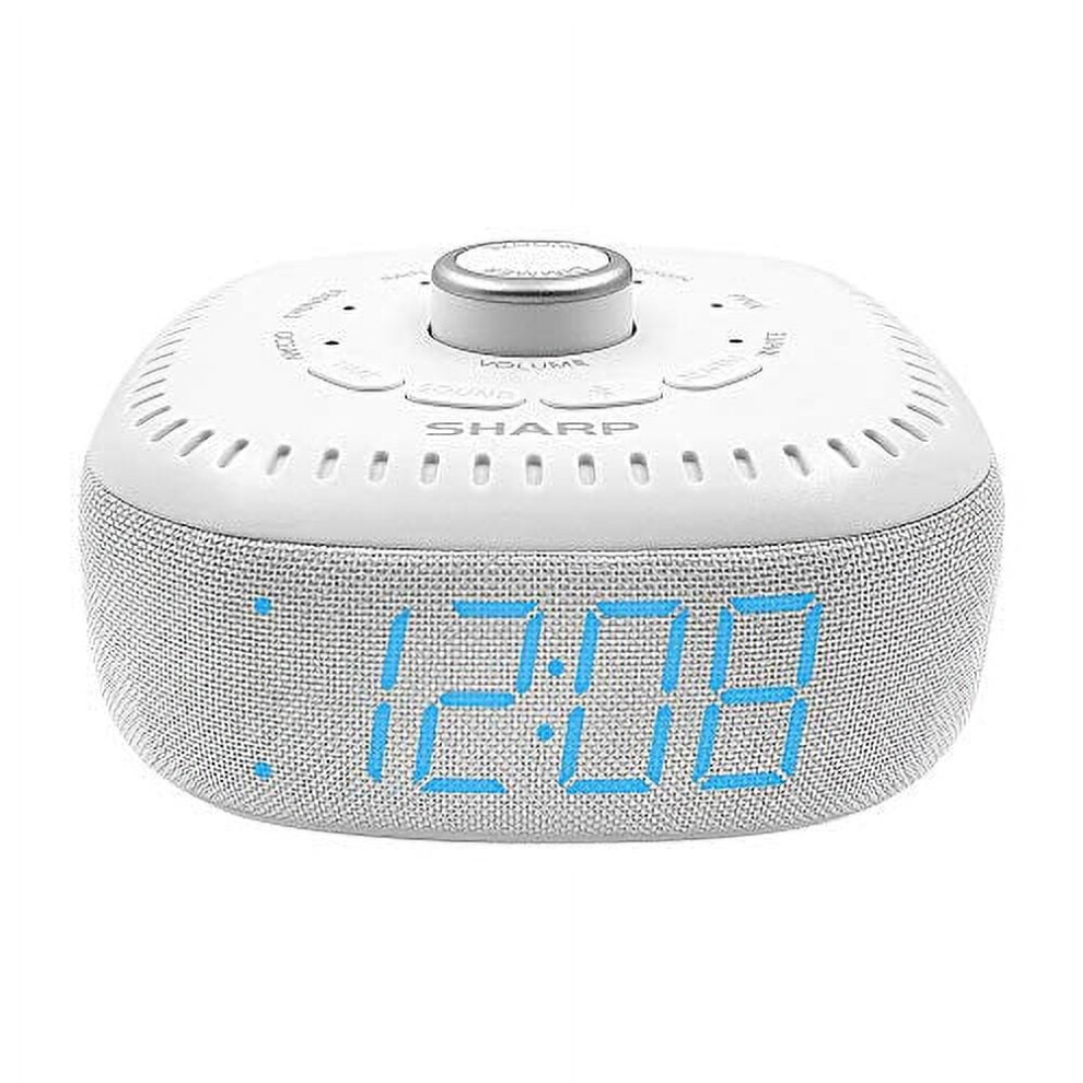 Blue Dreamcaster By Compatible With Sharp Sound Machine Digital Alarm Clock Tooth Speaker 6 Sleep Sounds Led Display