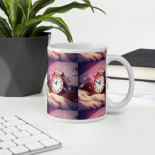 White glossy mug 1