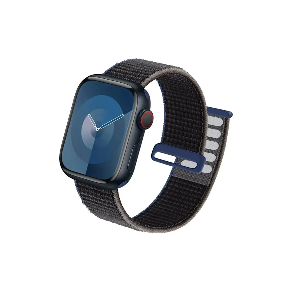 Nylon Loop Bracelet Compatible With Apple Watch 49Mm Ultra2, 40-46Mm, For Iwatch Series 10 9 8 Se 7 6 5 4, Charcoal 9130661601351