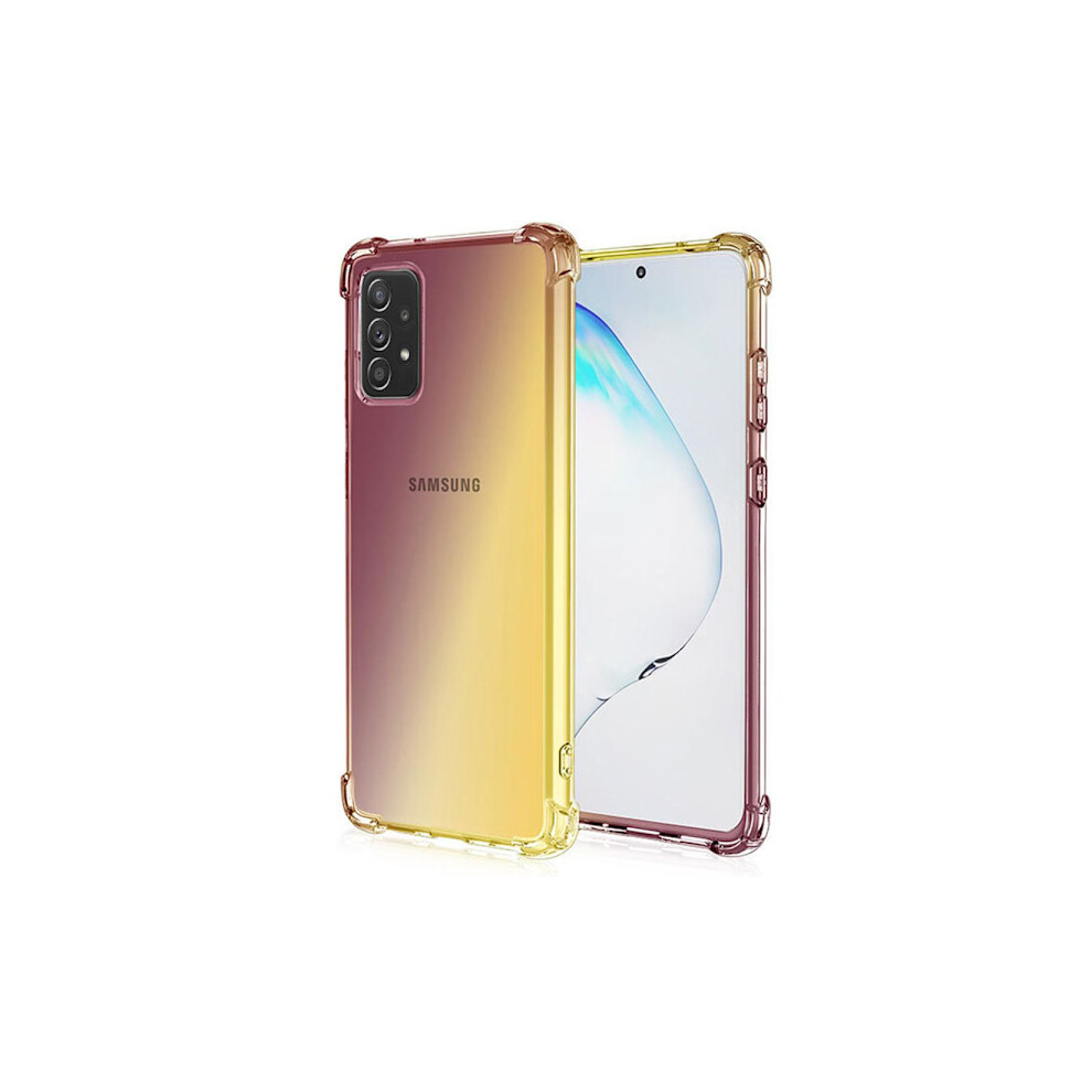 Compatible With Samsung Galaxy A52 - Stylish Floveme Protective Case Black/Gold 9130661601740