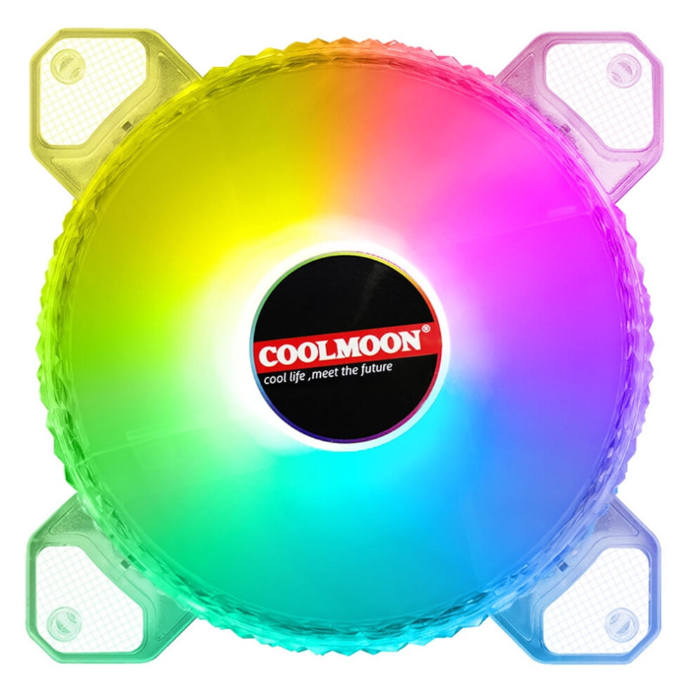 Jixopn 12Cm 4Pin 12V Cooling Fan Desktop Chassis Cpu Pwm Argb Aura Cooler 9170372832606