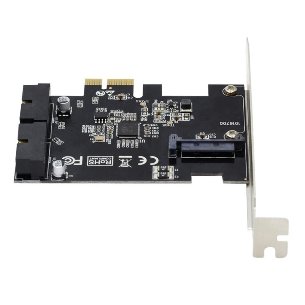 For Usb 3.0 To Pci-E 1X Express Card Vl805 Front Panel Header 5Gbps 19Pin 20Pin For Adapter For Desktop Computer Motherboard 9170372832637