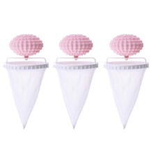 XIUH Laundry Ball Filter 3pcs, Compatible with All Washing Machines, Floating Hair & Lint Collector, Reusable Washer Cleaner (Purple)