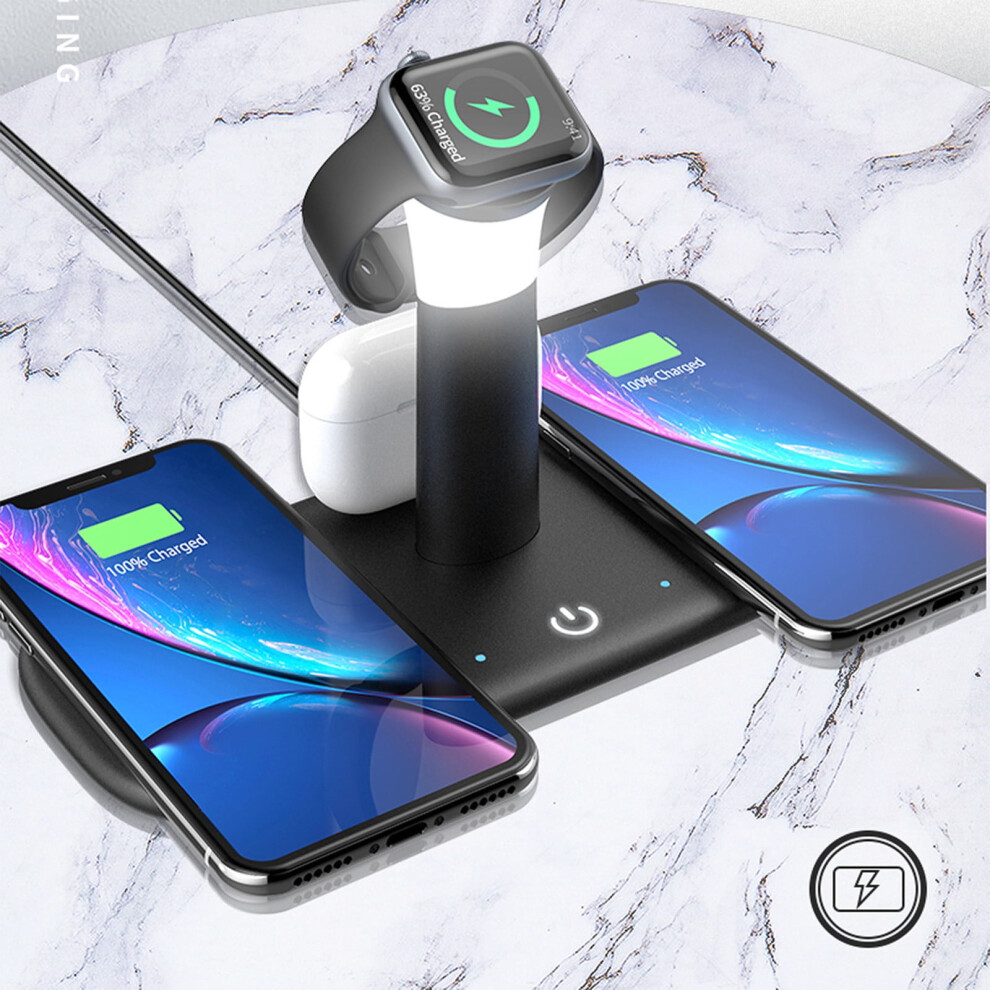 Kiplyki Wholesale Wireless Charger Dock Holder Charging Stand 5 In 1 For Compatible With Iphone For Compatible With Samsung 9165521378104