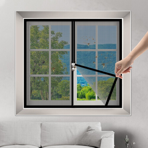 Window Screen Adjustable Window Net Stainless Steel Wire Fine Mesh Screen Protector 39 X 47 Inches Window Frames With Mesh