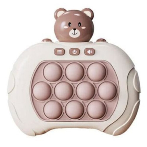 BROWN BEAR Pop It Game - Pop It Pro Light Game Quick Press Fidget Game Brown 250