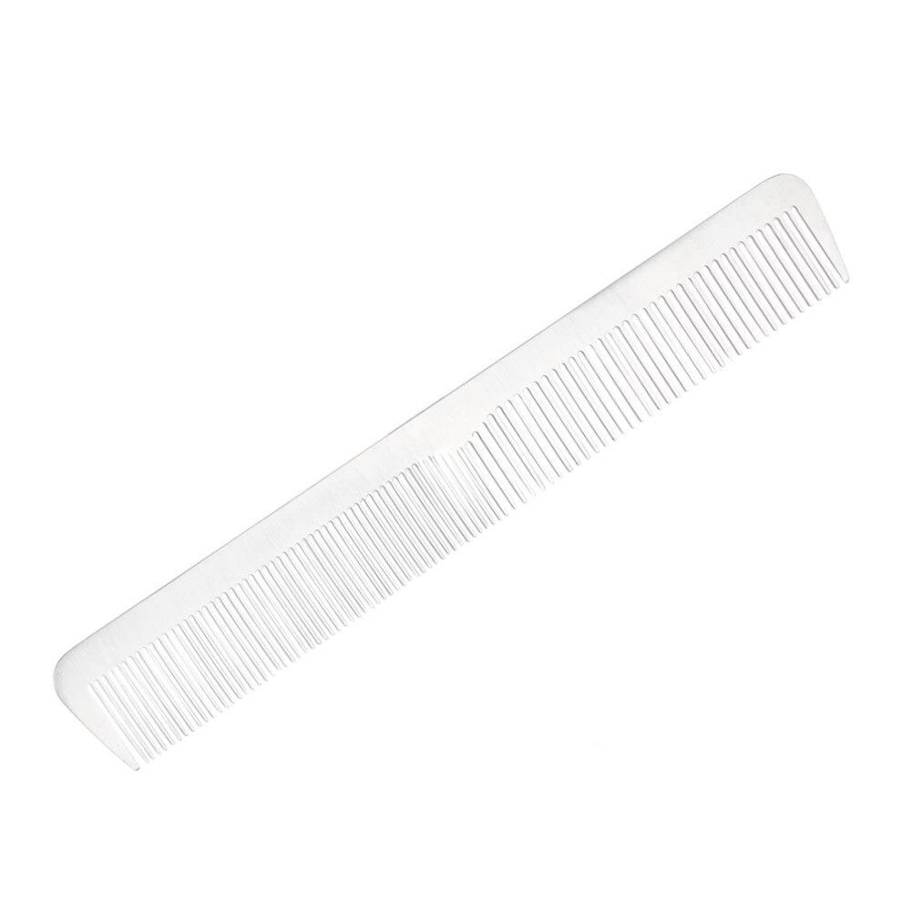 Unisex Professional Titanium Steel Barber Comb With Ergonomic Grip For Hairdressing And Styling