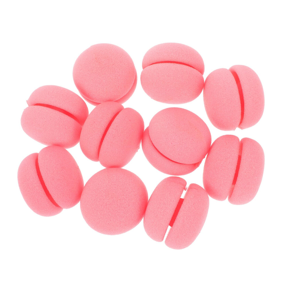 Sponge Hair Rollers Heatless Curlers Soft Mushroom Design for Women Overnight Styling 10pcs