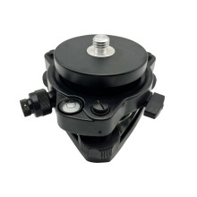 Surveying Tribrach with Precision Optical Plummet and Rotary GPS Adapter 5/8x11 Thread Black
