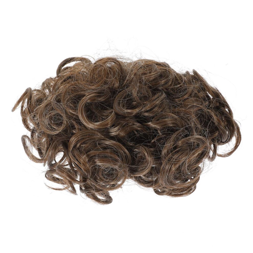 Unisex Messy Bun Hairpiece Synthetic Curly Ponytail Extension For Instant Volume Boost And Easy Styling