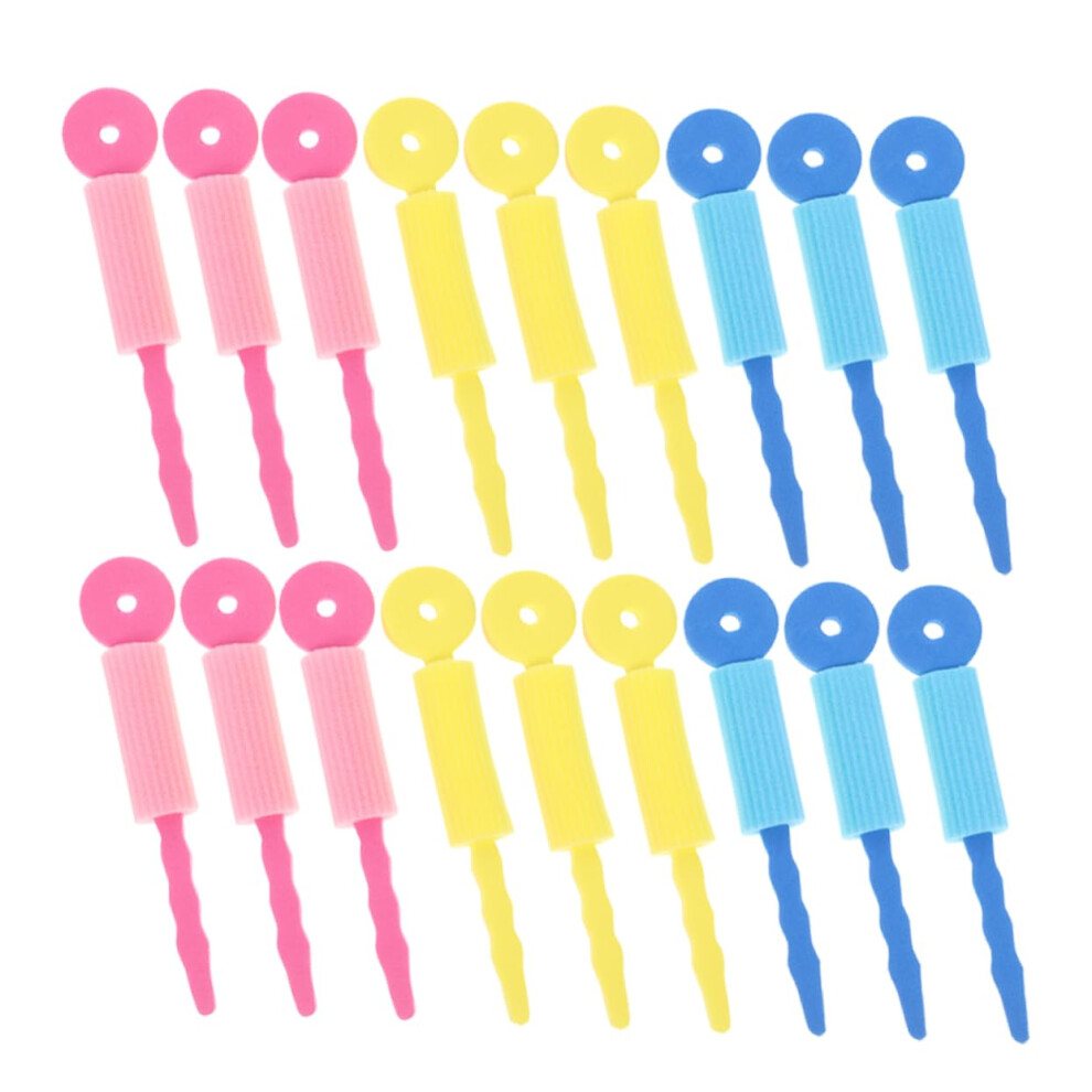 30pcs Soft Sponge Hair Curlers Heatless Spiral Rollers for Short and Long Hair DIY Styling