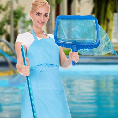 Heavy Duty Pool Skimmer Net with Deep Mesh Bag for Leaf Rake and Surface Debris Removal 1