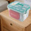 Clear Plastic First Aid Box with Handle, Large TwoLayer Medicine Storage Organizer 1 Pack 3