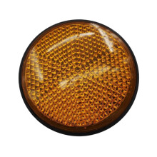 Universal M6 56mm Round Motorcycle Reflector for Enhanced Night Visibility and Easy Bolt Installation