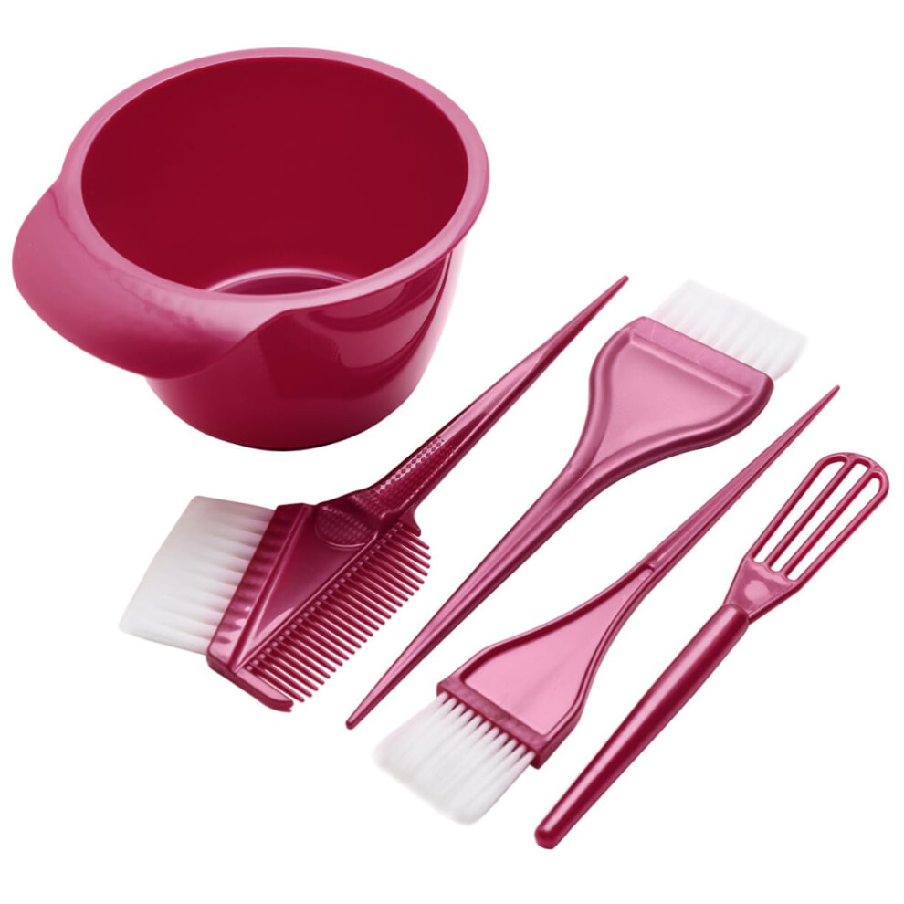 Hair Dyeing Kit with Mixing Bowl and Brush Set for Precise Color Application at Home or Salon