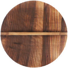 Yongwei wok lid 14 inch Wooden Wok Lid Kitchen Thick Wood Pot Cover with Ergonomic Handle Vintage Pot Cover