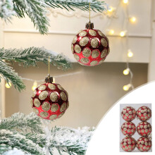 YiFudd Christmas Tree Decoration Hanging Irregular Ball Pendant Home Xmas Party Supplies Black Balls Drop Ornaments