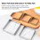 Stainless Steel Biscuit Mold Reusable Square Cookie Cutter Baking Tools Large 5 Pcs 4