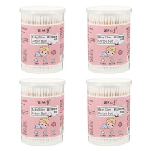 Organic Cotton Swabs Double Tipped Qtips (4 Boxes)