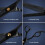 Hairdressing set with scissors, combs, clips, cape 11 pieces 5