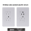 6-Pack Self-Closing Outlet Covers, Wall Socket Plate Automatic Sliding Cap Cover for Child Proofing Outlets 3