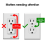 6-Pack Self-Closing Outlet Covers, Wall Socket Plate Automatic Sliding Cap Cover for Child Proofing Outlets 6