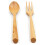 Portable Beech Fork Wooden Western Food Serving Fork Smooth Handle Dinner Fork Premium Tableware 1