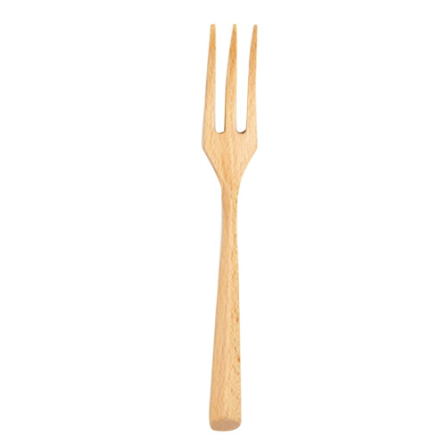 Portable Beech Fork Wooden Western Food Serving Fork Smooth Handle Dinner Fork Premium Tableware 1
