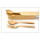 Portable Beech Fork Wooden Western Food Serving Fork Smooth Handle Dinner Fork Premium Tableware 5