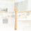 Portable Beech Fork Wooden Western Food Serving Fork Smooth Handle Dinner Fork Premium Tableware 3