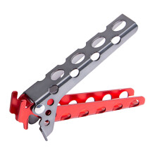 Hot Pot Pan Bowl Gripper Clips, Aluminum Alloy Anti Scalding Retriever Tongs, Portable Cookware Holder Clamps for Camping