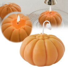 1X Pumpkin Scented Candle Sale! Soy Votive Candle, Fragrant Fall Atmosphere - Compatible with Lavender Candles