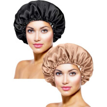 extra large satin sleep caps with drawstring