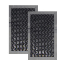 2 PK COMPATIBLE GE JX81C WB02X10776 WB2X10776 CHARCOAL CARBON MICROWAVE FILTERS