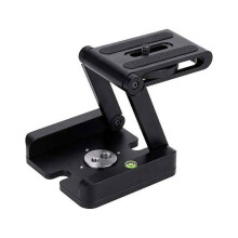 Portable Z Type Tilt Tripod Folding Tilt Foldable Convenient Single Quick Release Plate Stand Holder Camera Bracket